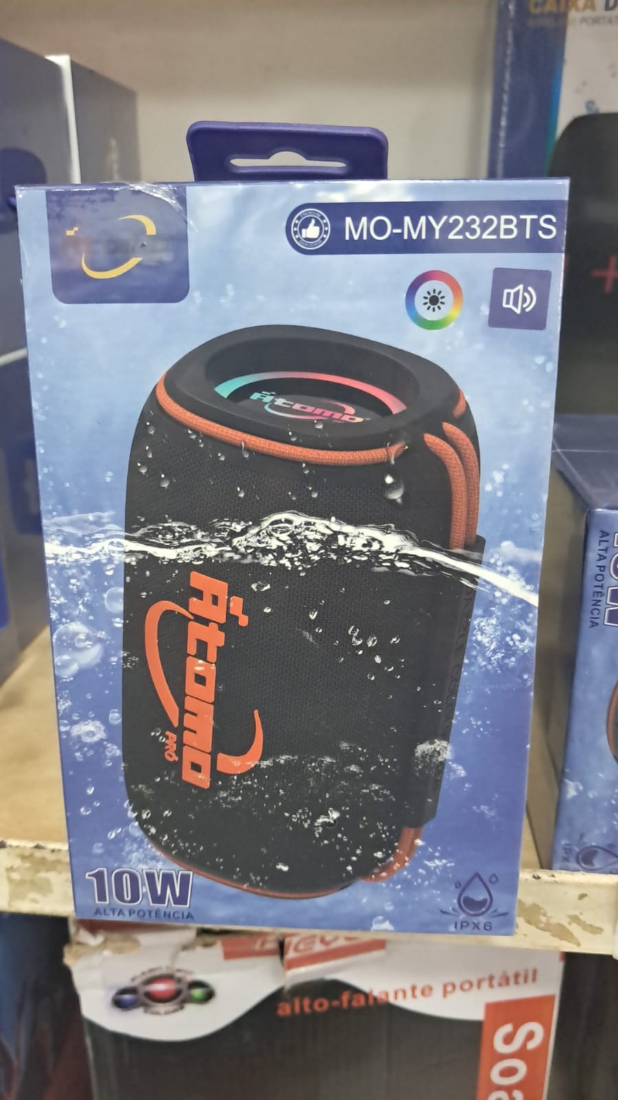 Caixa de Som Bluetooth Atomo 10W