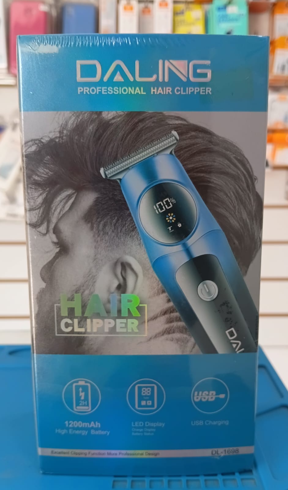 Máquina de Cortar Cabelo Profissional Daling DL-1698 Recarregável